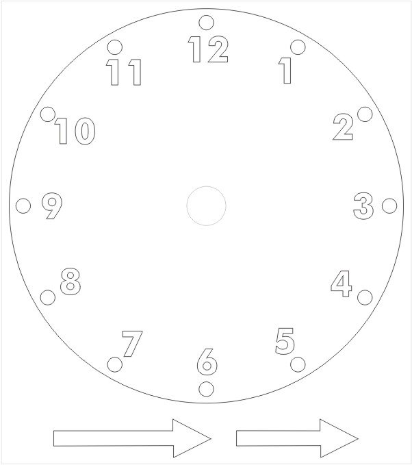 Printable Paper Clock Template Printable Paper Clock Template