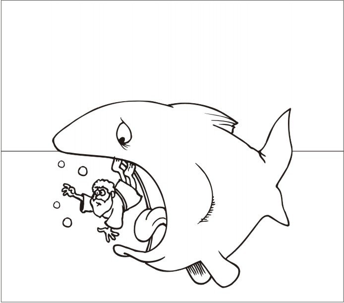 Jonah and the Big Fish Template Jonah and the Big Fish Template