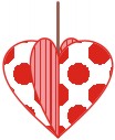 3d valentine heart paper craft