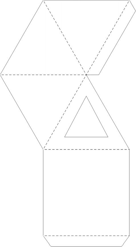 Free Printable Pyramid Box Template
