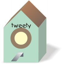 printable bird house template