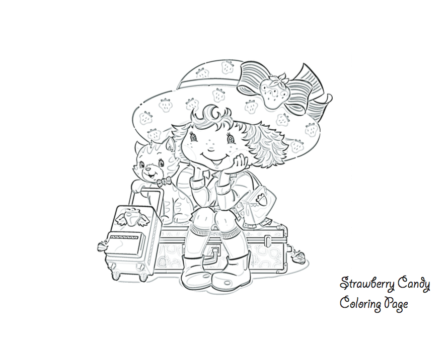 Strawberry Shortcake Coloring Page – Craft Ideas for Kids