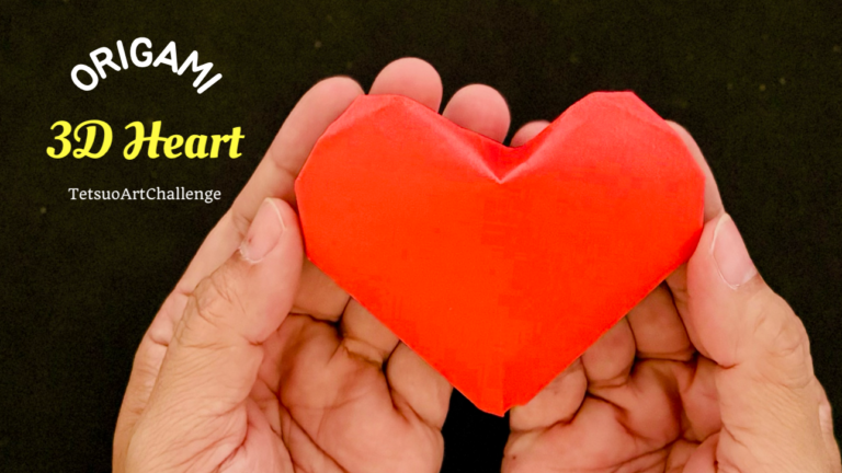 How to Make Origami 3D Heart | Easy Version