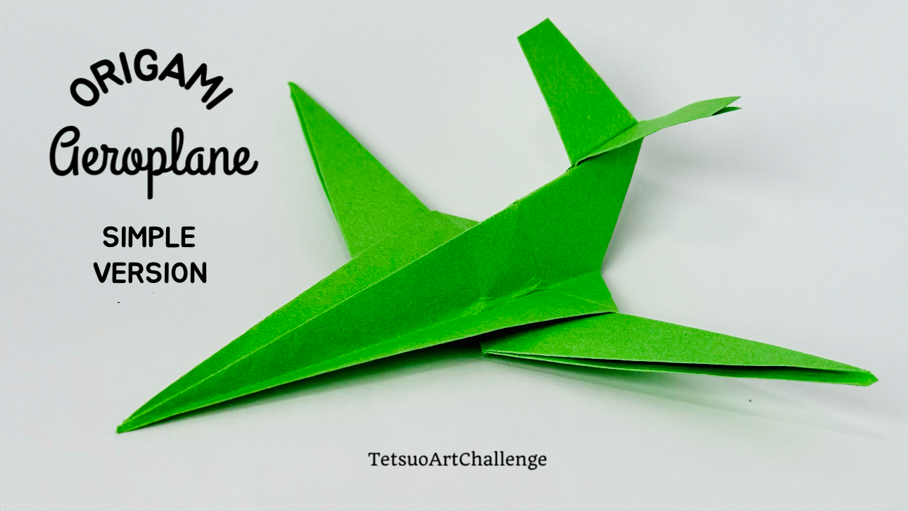 Origami Aeroplane Simple Version | Paper Craft Tutorial