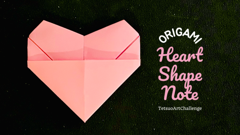 How to Make Origami Heart Shape Note from A4 Paper