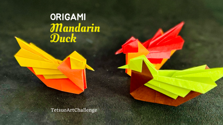 Step-by-step How to Make Origami Mandarin Duck