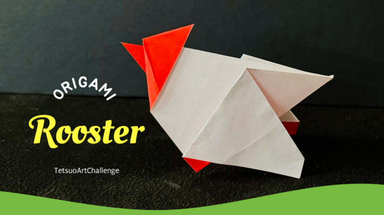 How to Make Origami Rooster | Easy Simple Version | Relaxing Origami