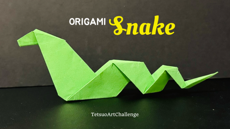 How to Make Origami Snake | Easy Version
