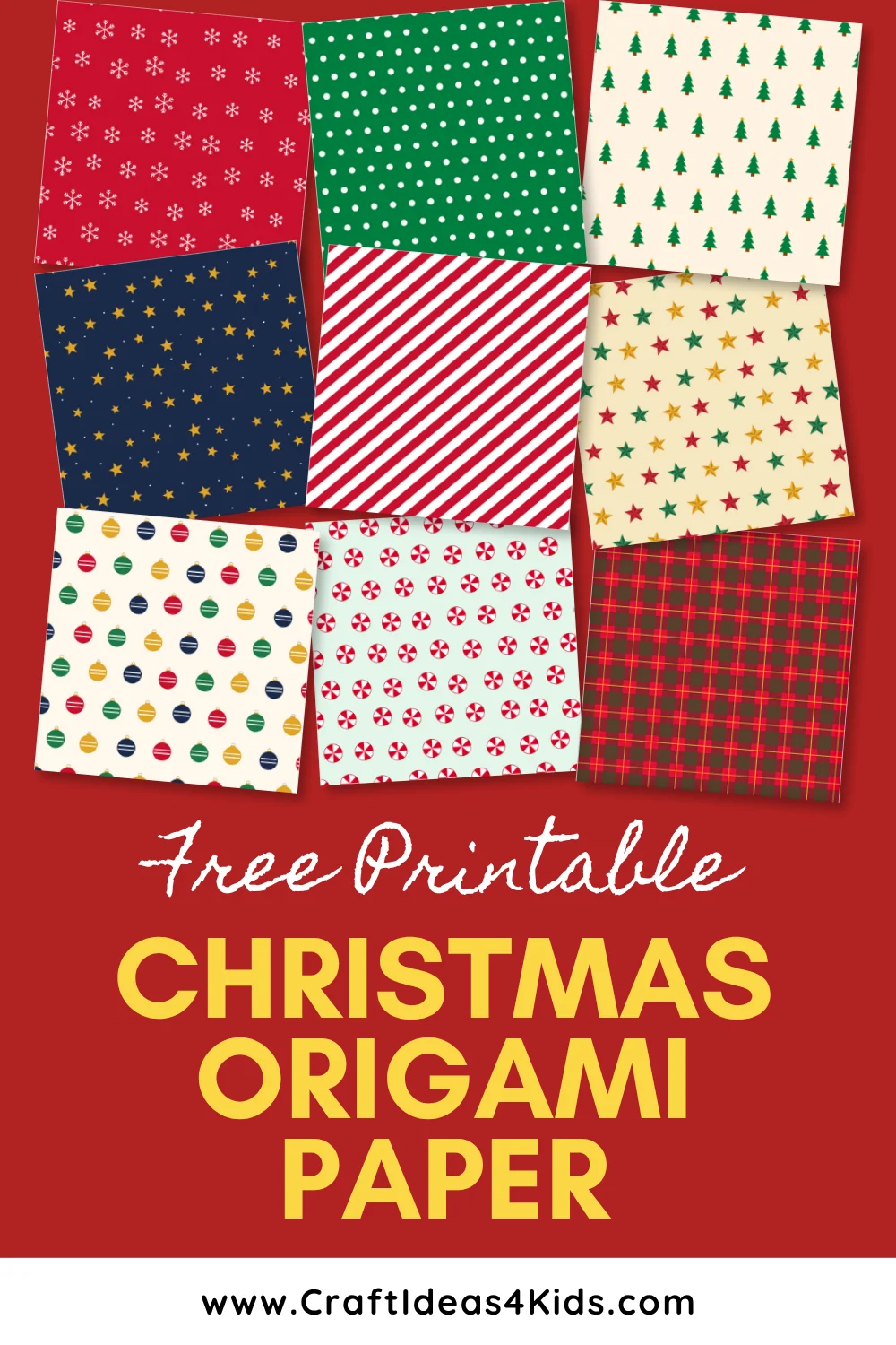 Free Printable Christmas Origami Paper