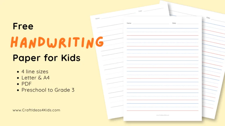 Free printable draw and write paper for kids