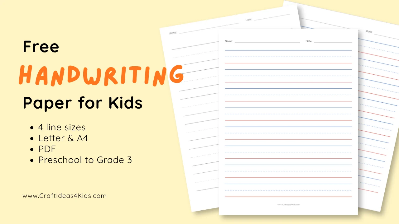Free printable draw and write paper for kids